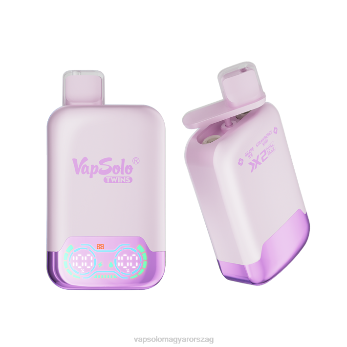 VapSolo Buy - szőlőjég és eper kivi VapSolo TWINS eldobható vape 842828