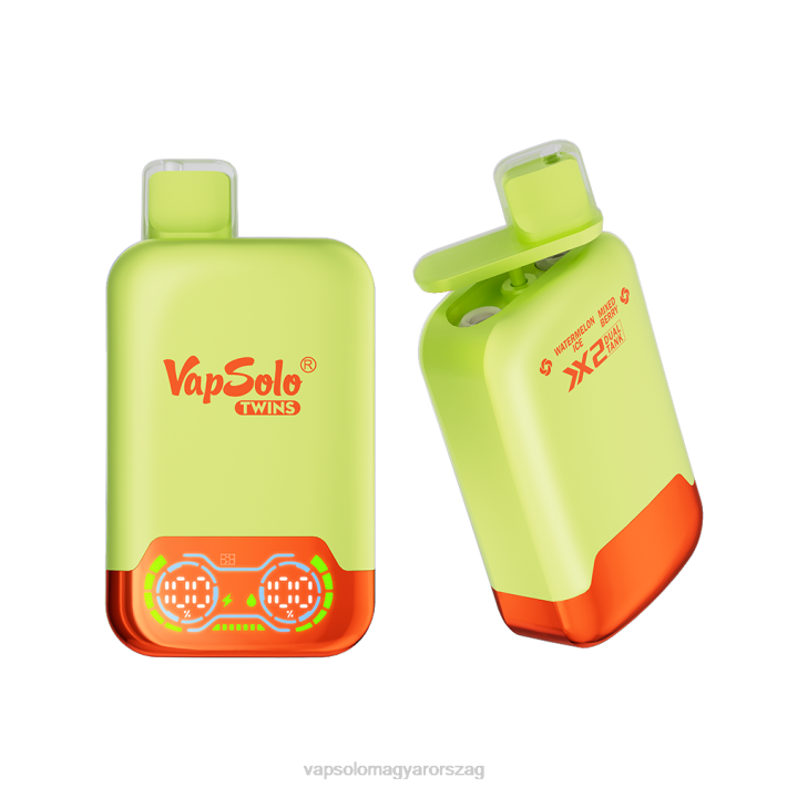 VapSolo Review - görögdinnye jég és vegyes bogyó VapSolo TWINS eldobható vape 842834