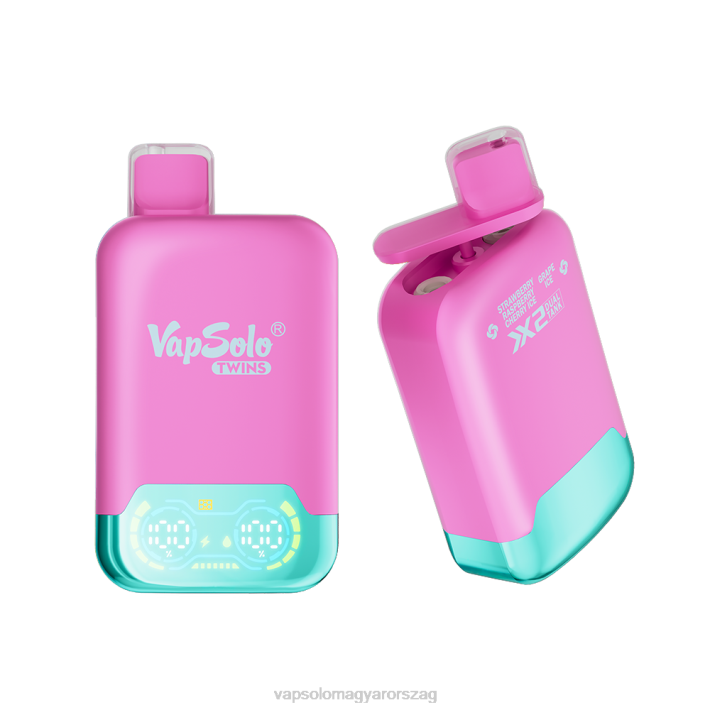 VapSolo Wholesale - eper málna cseresznye jég és szőlő jég VapSolo TWINS eldobható vape 842833