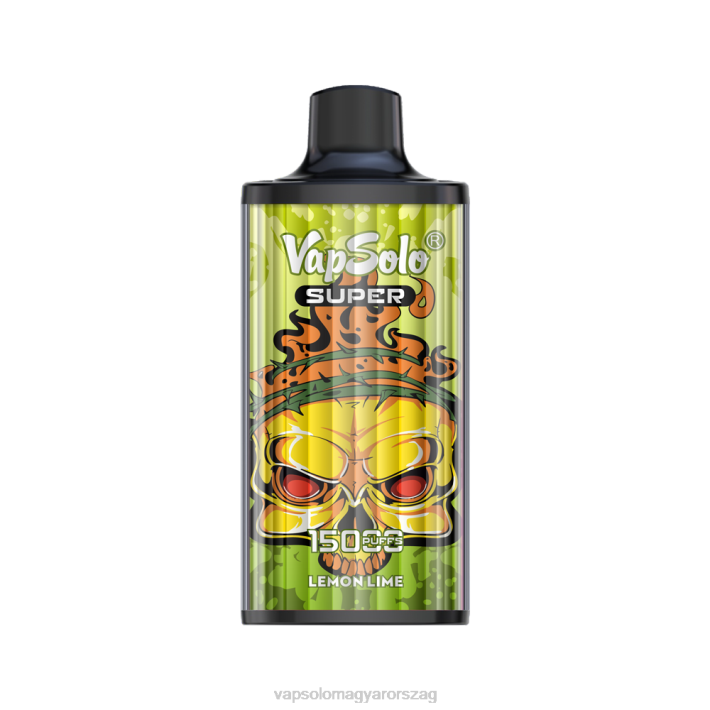 VapSolo Rendelés - citrom lime VapSolo SUPER eldobható vape 842818